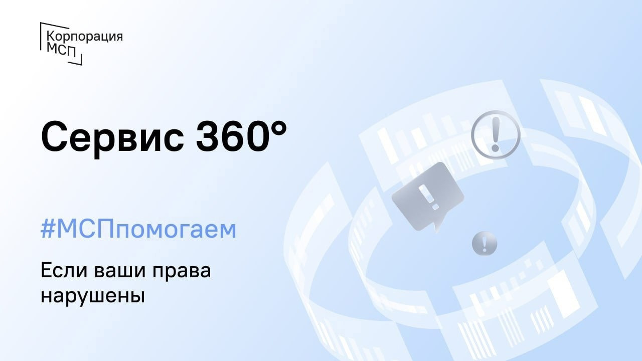 Сервис «360°» на цифровой платформе МСП.РФ