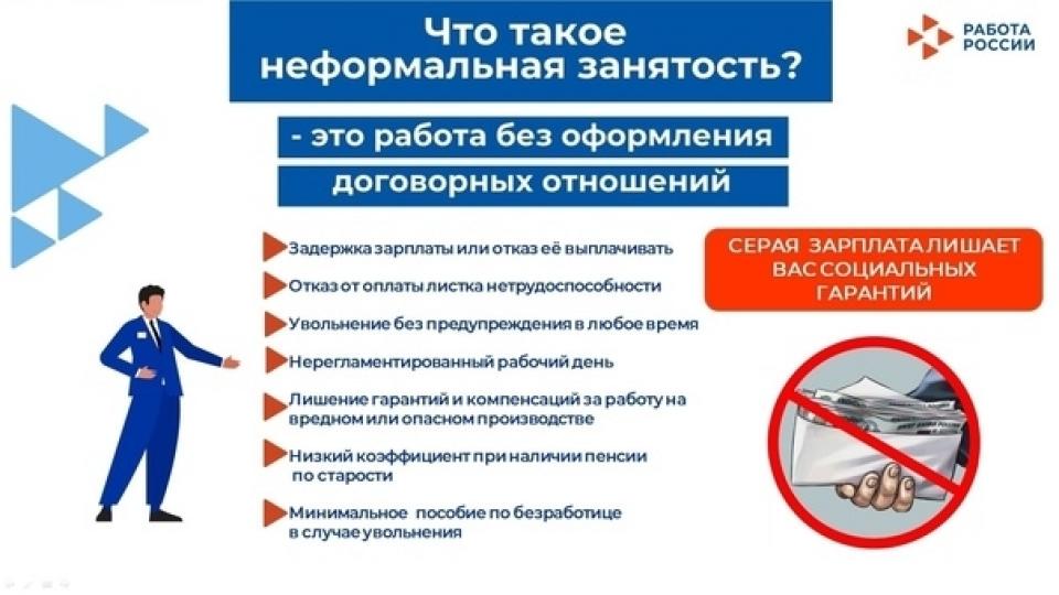 Памятка по предупреждению неформальной занятости